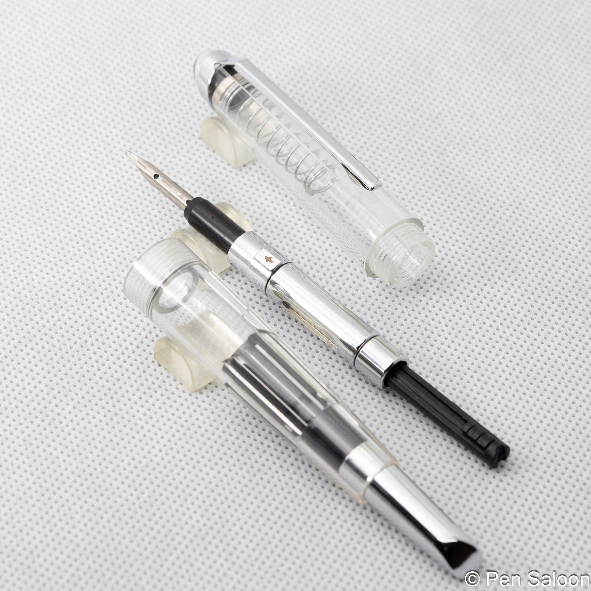 Phantom ノック式万年筆 クリア軸 | ペンサルーン