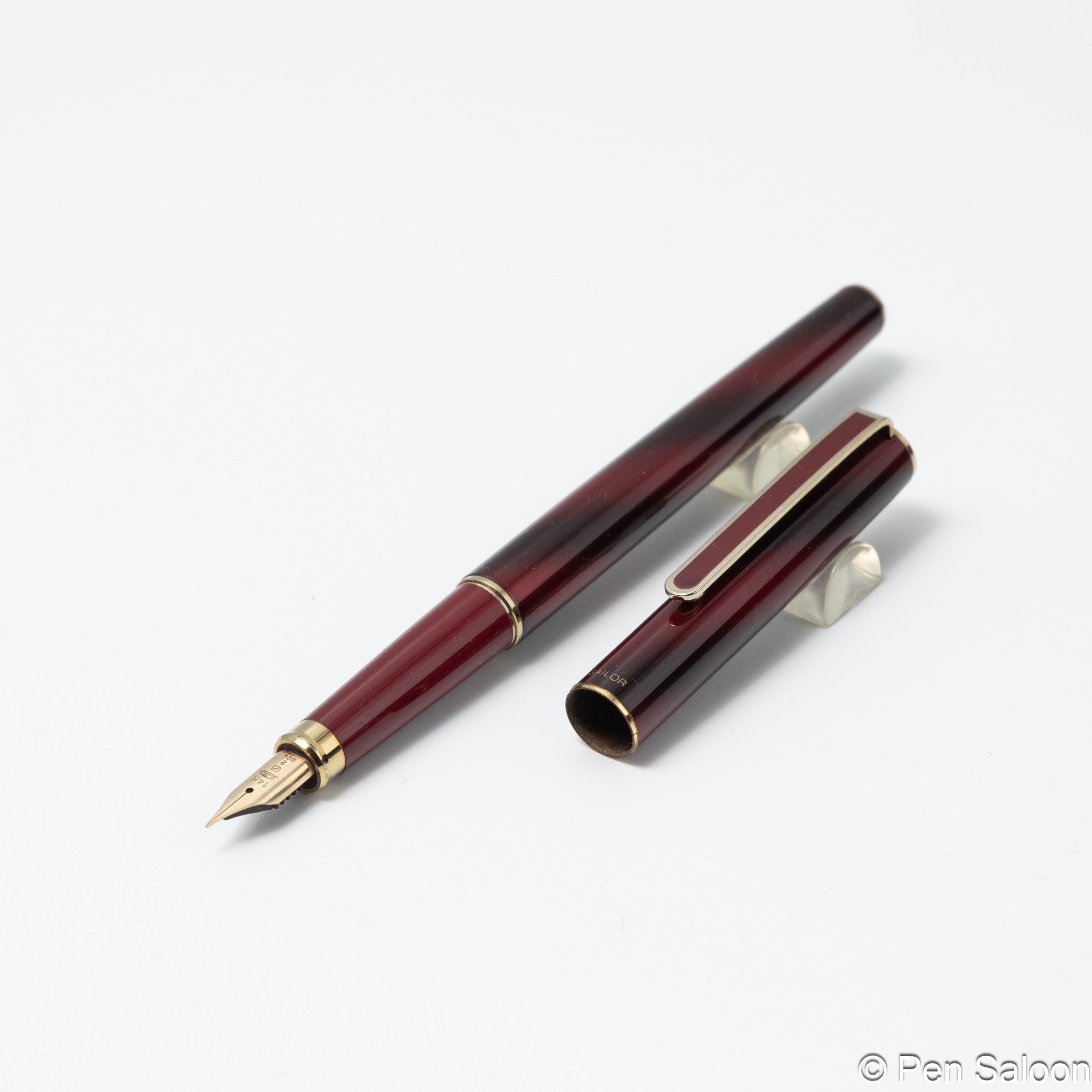 セーラー万年筆 ホスカル レッドマーブル 14K 細字 | ペンサルーン