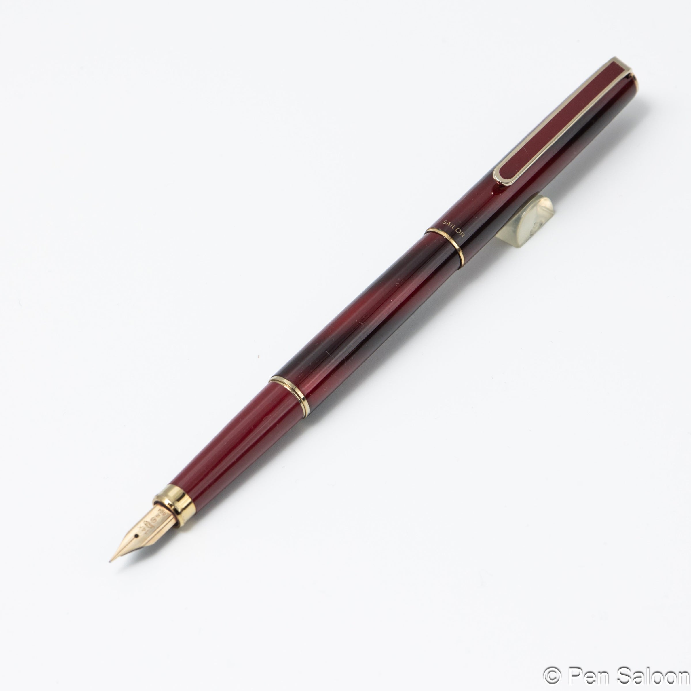 セーラー万年筆 ホスカル レッドマーブル 14K 細字 | ペンサルーン